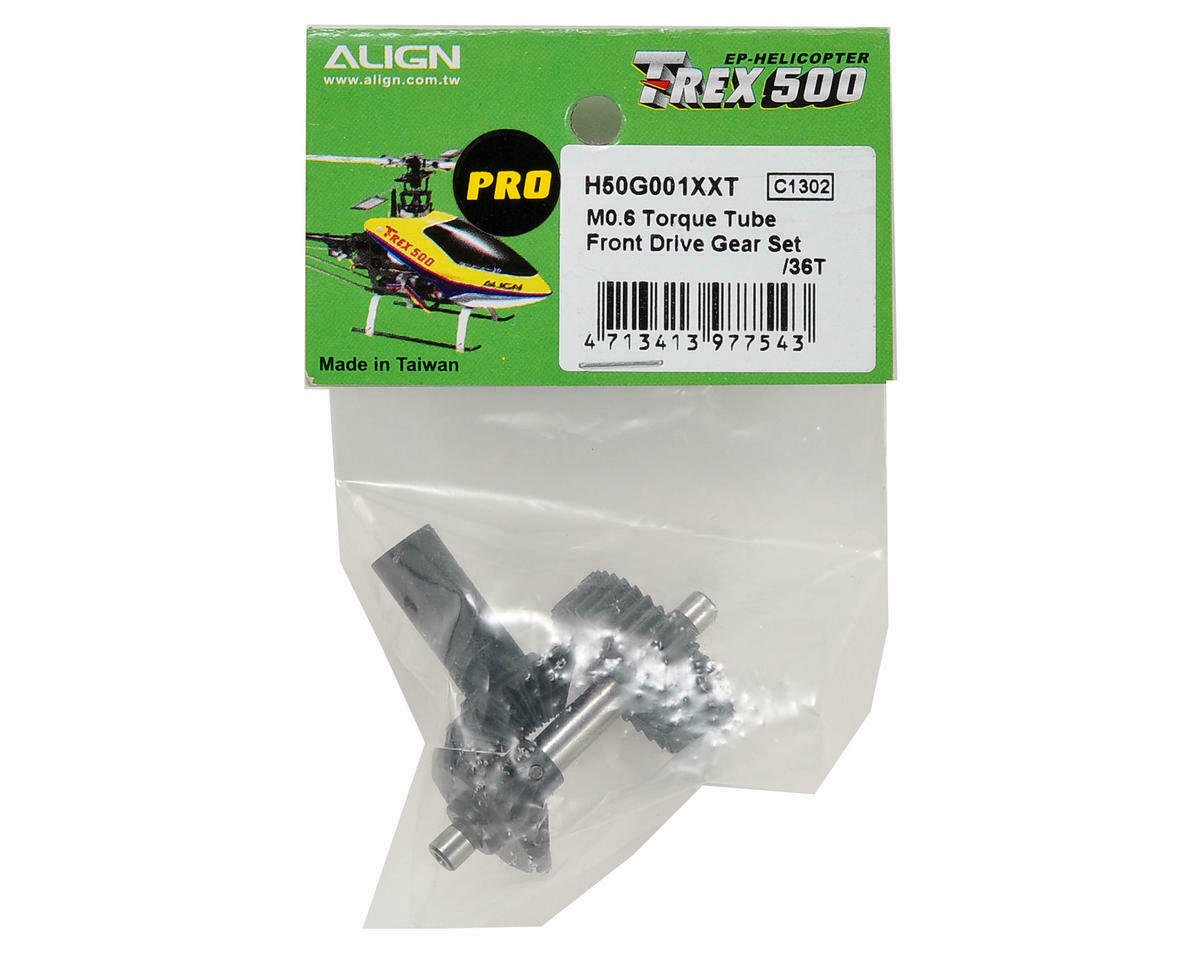 Align/T - Rex Helicopters 500 PRO H50G001XX M0.6 Torque Tube Front Drive Gear Set/36T - BOBBYRC