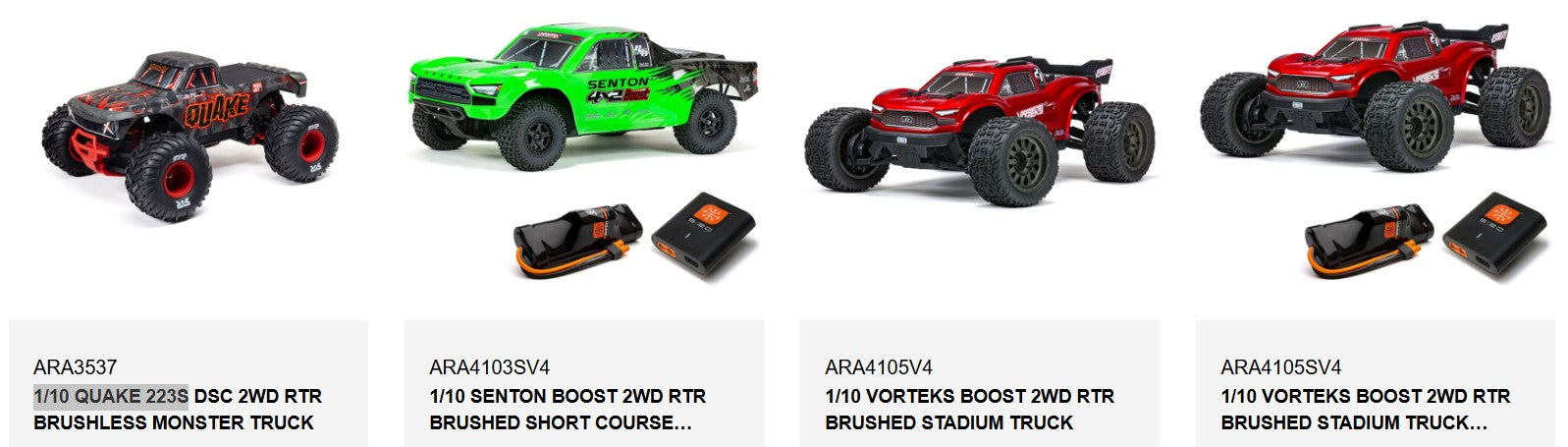 Arrma 320402 Granite 4x4 Mega , 1/10 QUAKE 223S Bumper Set