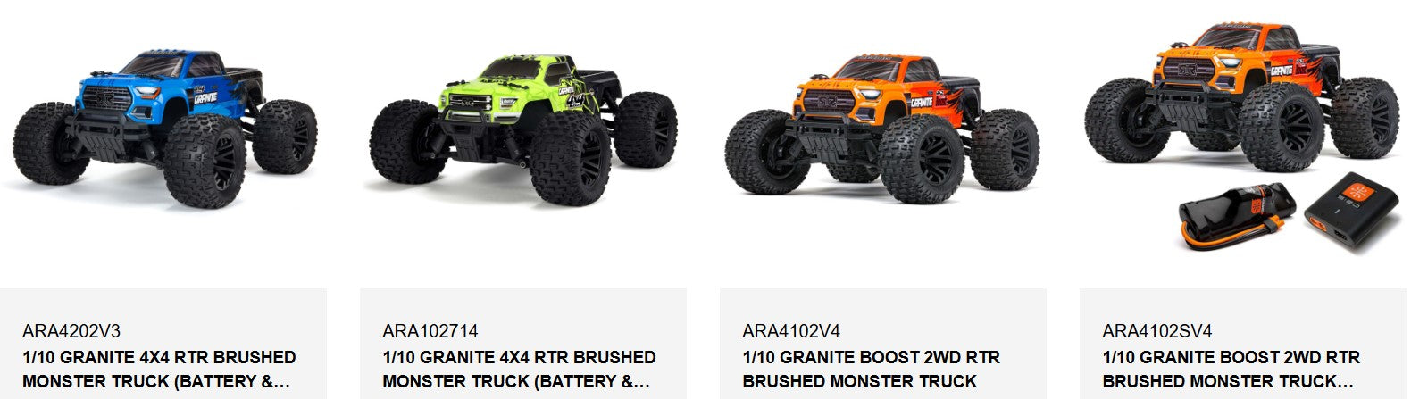 Arrma 320402 Granite 4x4 Mega , 1/10 QUAKE 223S Bumper Set