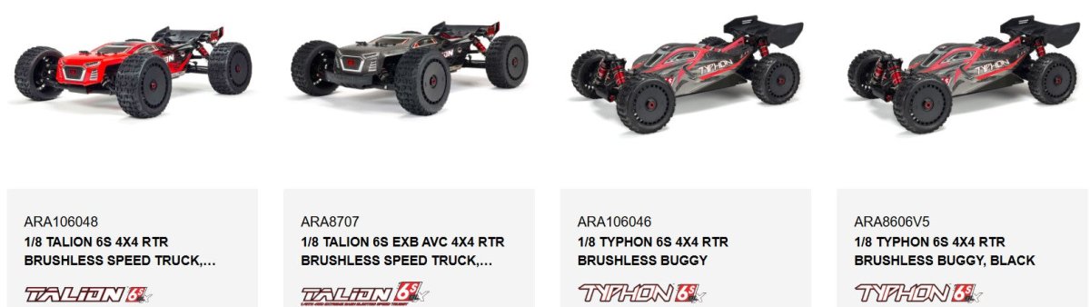 Arrma 6S BLX 330230 Composite Ball Cup Set - BOBBYRC