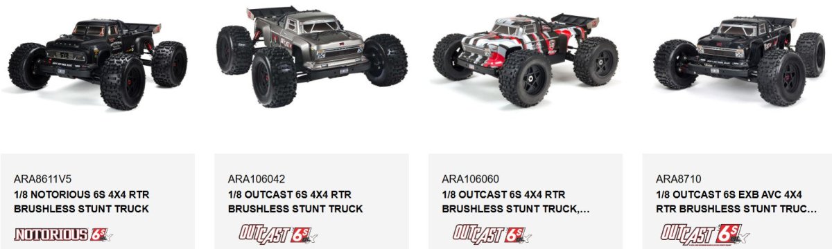Arrma 6S BLX 330230 Composite Ball Cup Set - BOBBYRC