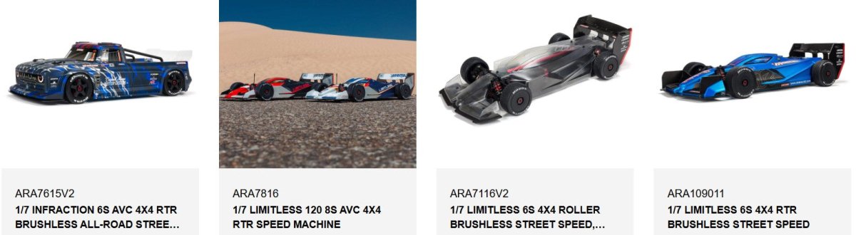 Arrma 6S BLX 330230 Composite Ball Cup Set - BOBBYRC