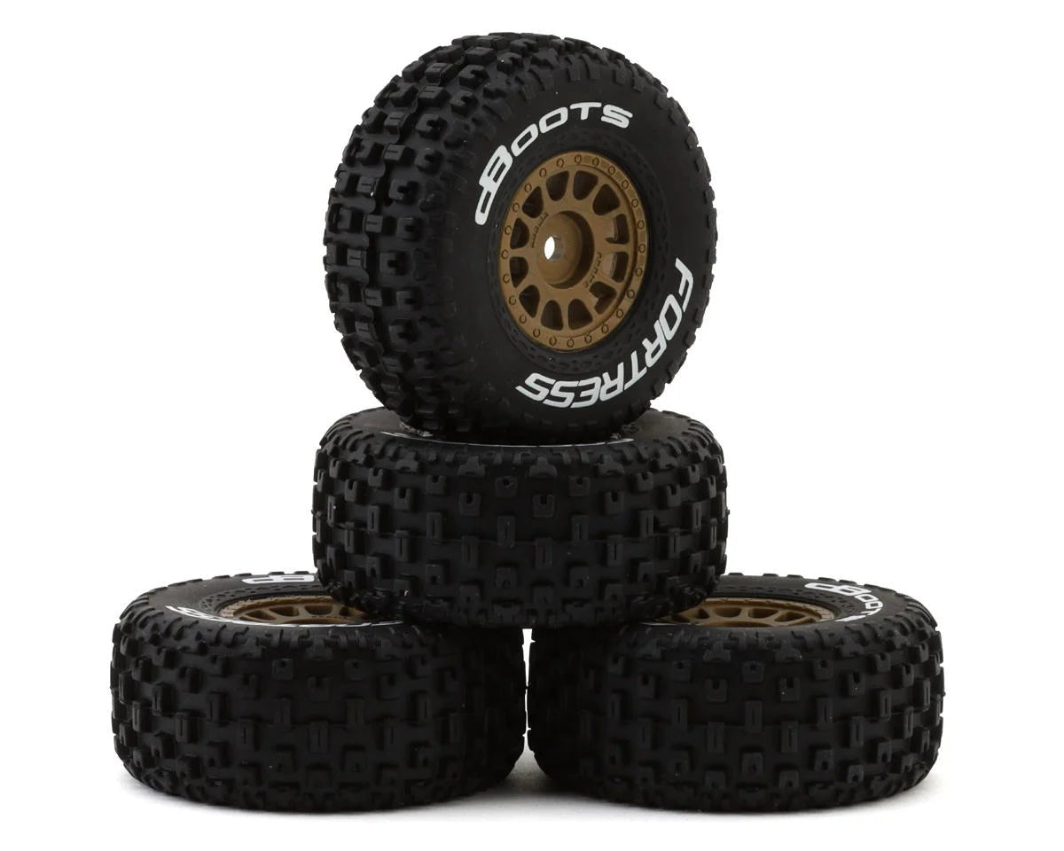 Arrma dBoots 'Fortress' 1/18 Pre - Mounted Off - Road Tire Set Mojave Grom - BOBBYRC