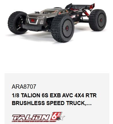 Arrma DBoots Katar T Belted Pre - mounted Tires w/17mm Hex (Black) (2) 1/8 TALION 6S EXB - BOBBYRC