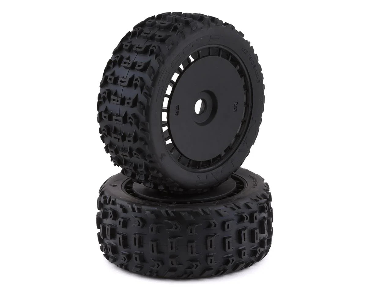 Arrma DBoots Katar T Belted Pre - mounted Tires w/17mm Hex (Black) (2) 1/8 TALION 6S EXB - BOBBYRC