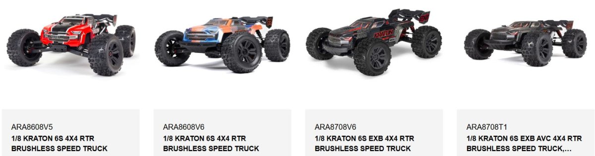 Arrma Front Lower Suspension Arms (2) Outcast, Talion, Notorious Kraton 6S EXB - BOBBYRC