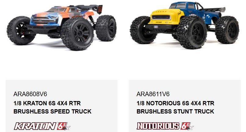 ARRMA Gearbox Case Set HD 1/8 Kraton 6S 4X4 / 1/8 Notorious 6S 4X4 - BOBBYRC