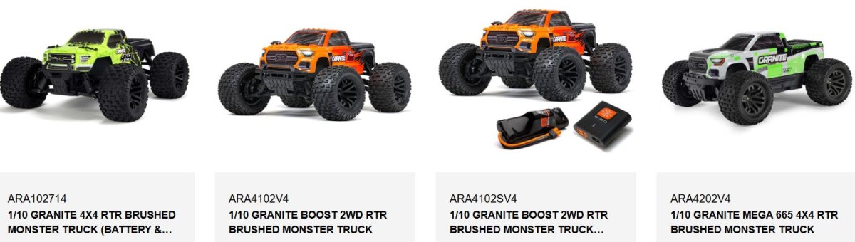 Arrma GRANITE SENTON BIGROCK 4x4 3s BLX - 14mm Metal Wheel HEX HUBS ( ARA4302V3 ARA4303V3 ARA4305V3 - BOBBYRC