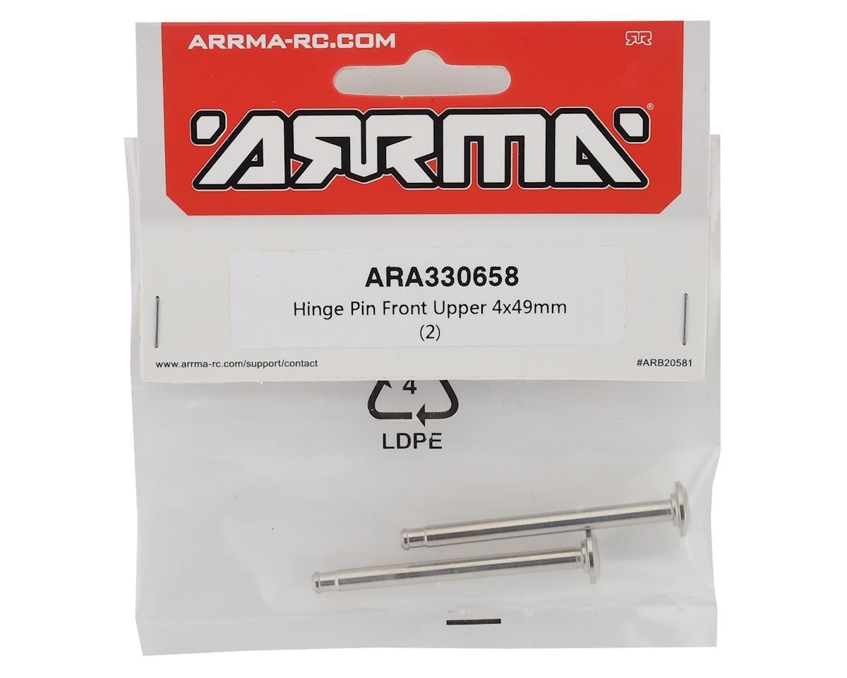 Arrma Kraton EXB Front Upper 4x49mm Hinge Pin (2)Must be used with ARA330659 - BOBBYRC