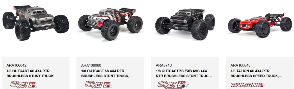 Arrma Kraton EXB Rear Lower Suspension Arms ARA330654 - BOBBYRC