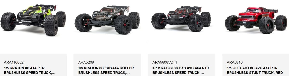 Arrma Outcast 1/5 8s EXB BLX Wheelie Bar Set ARA320536 Fits 8s Kraton - BOBBYRC
