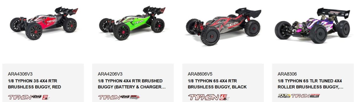 Arrma Pre - Mounted DBoots Exabyte Tire (Black) (2) For 1/8 TYPHON - BOBBYRC