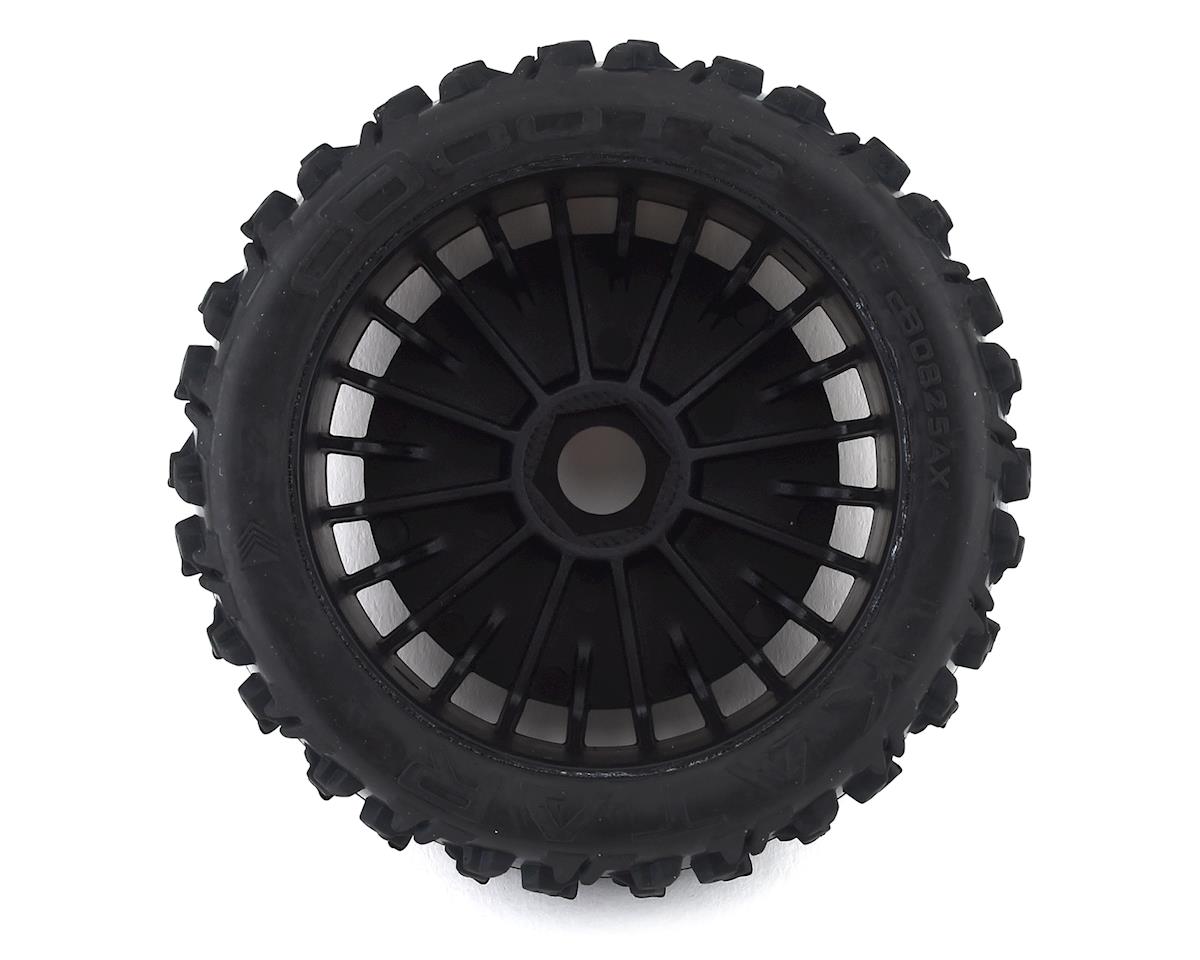 Arrma Pre - Mounted dBoots Katar B 6S Tire/Wheel Set (Black) (2) - BOBBYRC