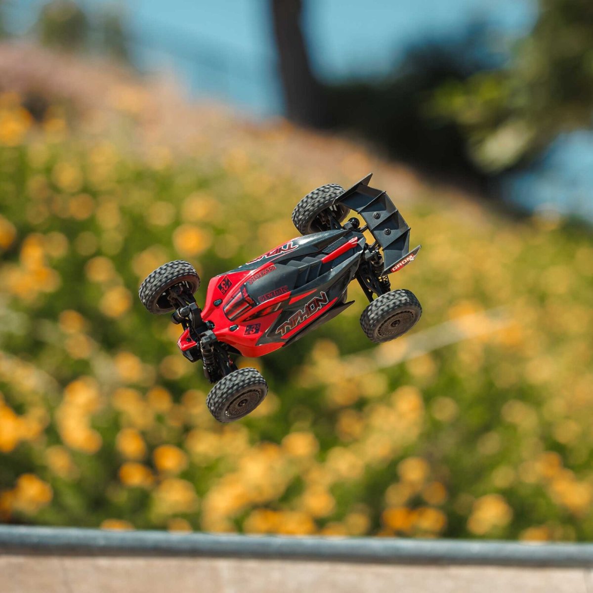 Arrma Typhon Grom 223S BLX Brushless 4X4 Small Scale Buggy RTR with Battery & Charger, Red - BOBBYRC