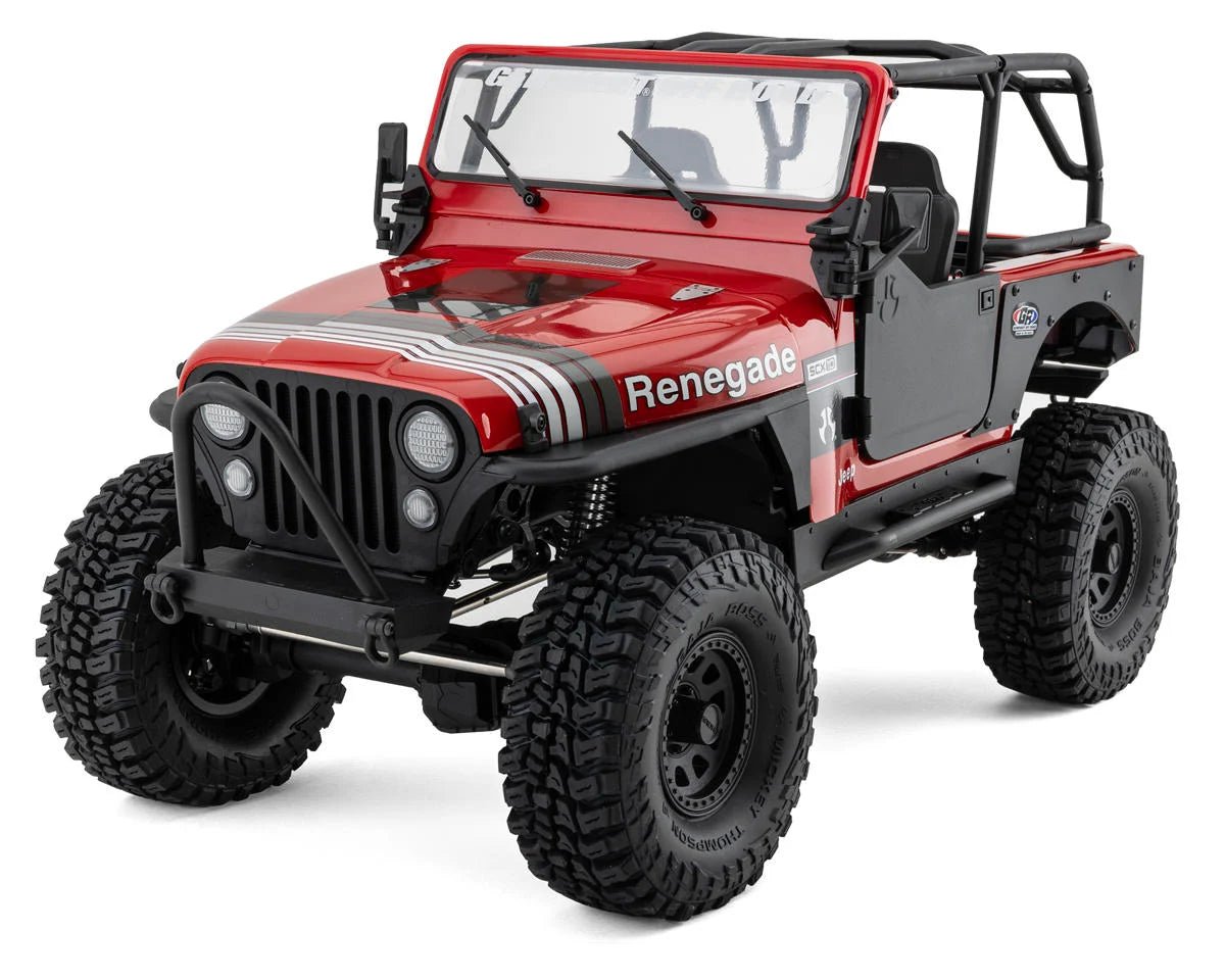 Axial SCX10 III Jeep CJ - 7 RTR 4WD Rock Crawler (Red) w/DX3 2.4GHz Radio - BOBBYRC