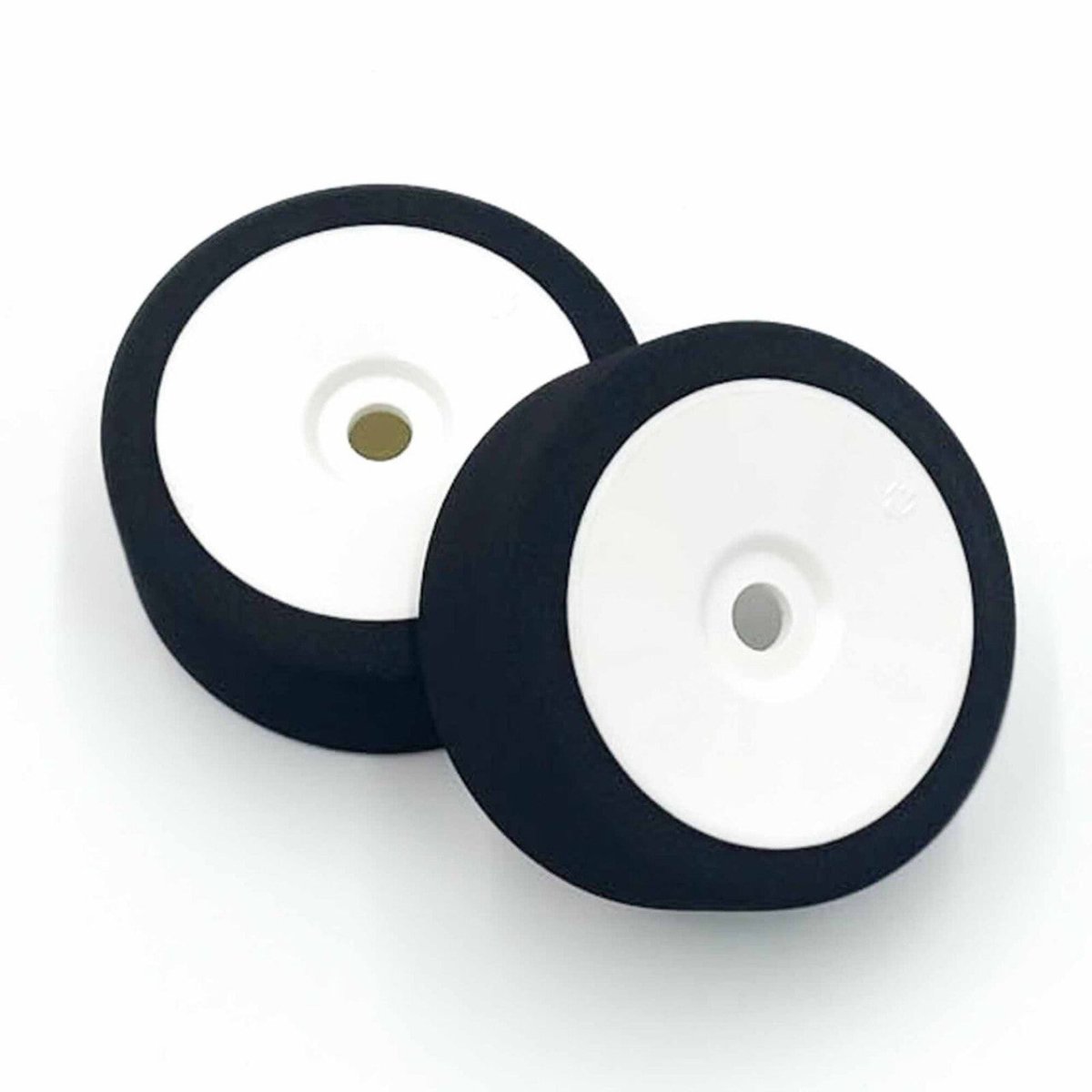 BSR Racing 1/8 Mounted GT Foam Tire (White) (2)w/17mm Hex - BOBBYRC