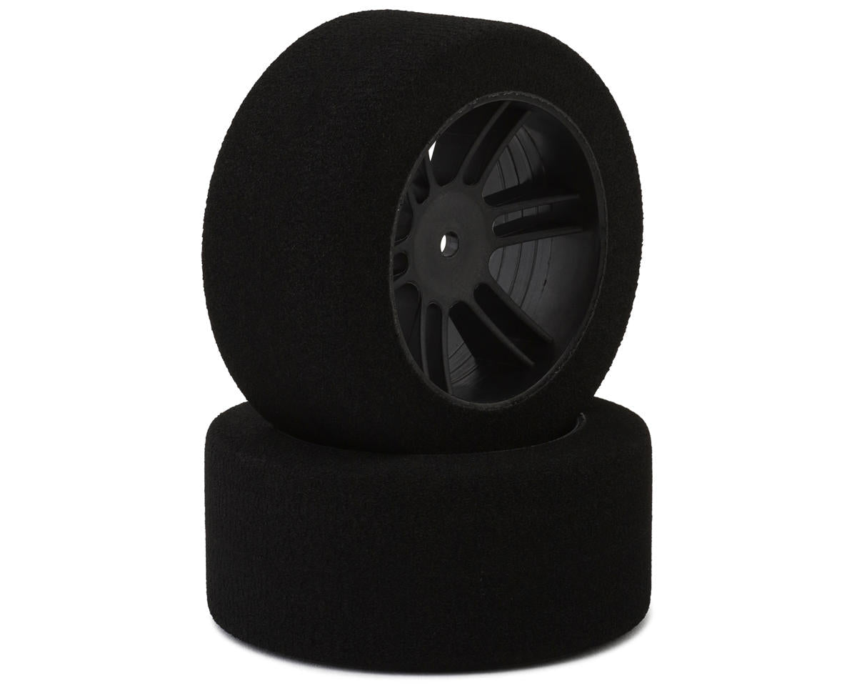 BSR Racing Drag Foam Tires/Wheels (Black) (2) (32mm Wide)w/12mm Hex - BOBBYRC