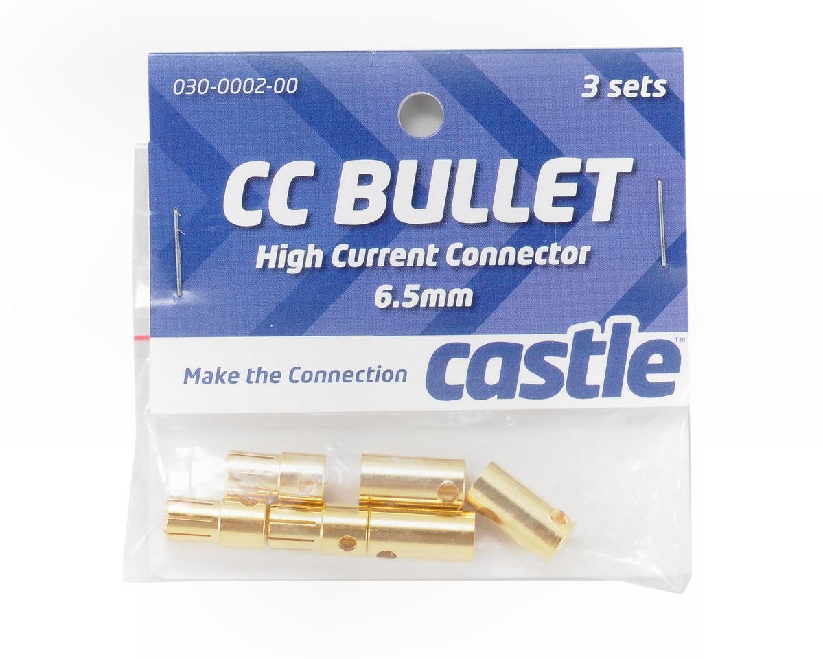 Castle Creations 6.5mm High Current Bullet Connector Set - BOBBYRC