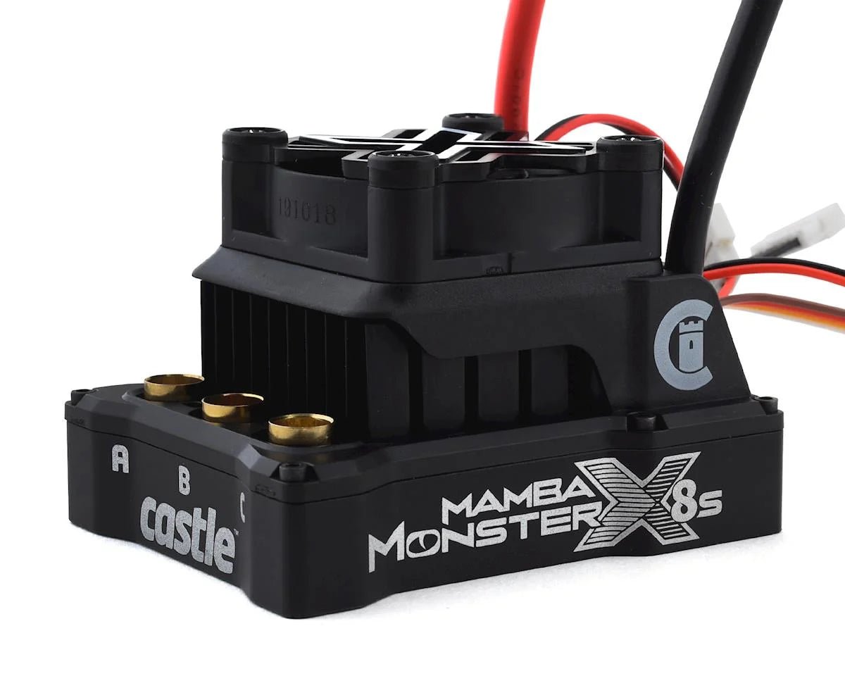 Castle Creations Mamba Monster X 8S 1/6 ESC/Motor Combo w/1717 Sensored Motor (1650kV) - BOBBYRC