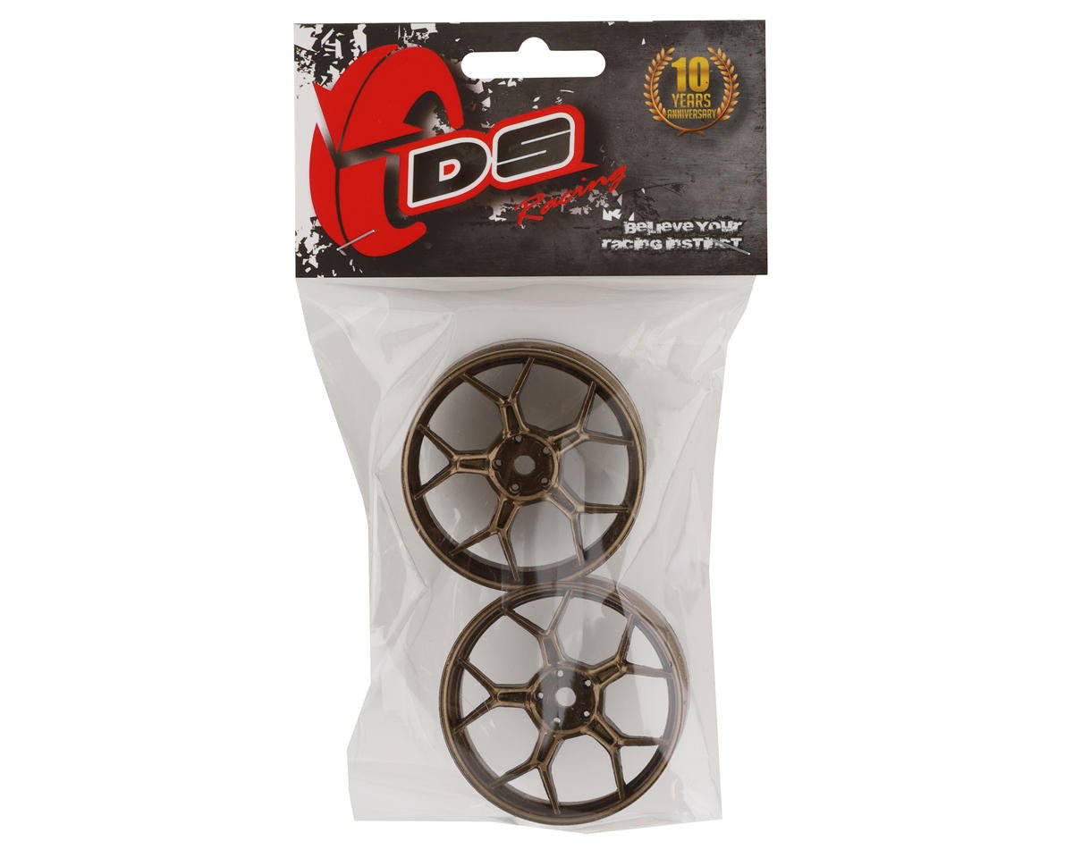 DS Racing (Bronze) (2) (6mm Offset) w/12mm Hex Feathery Split Spoke Drift Wheels - BOBBYRC