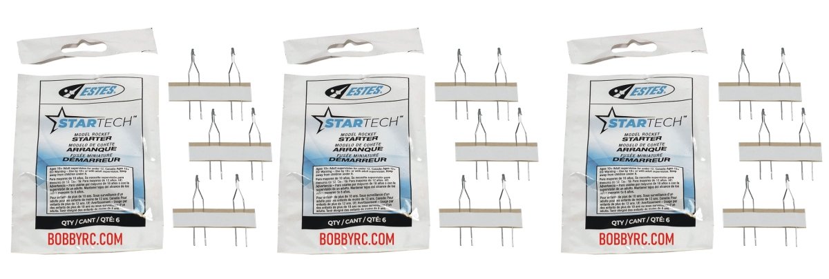 Estes 2303 (3Pk)(Formally Known as 2301,2302 Igniters) Startech Starters for Model Rocket Engines - BOBBYRC