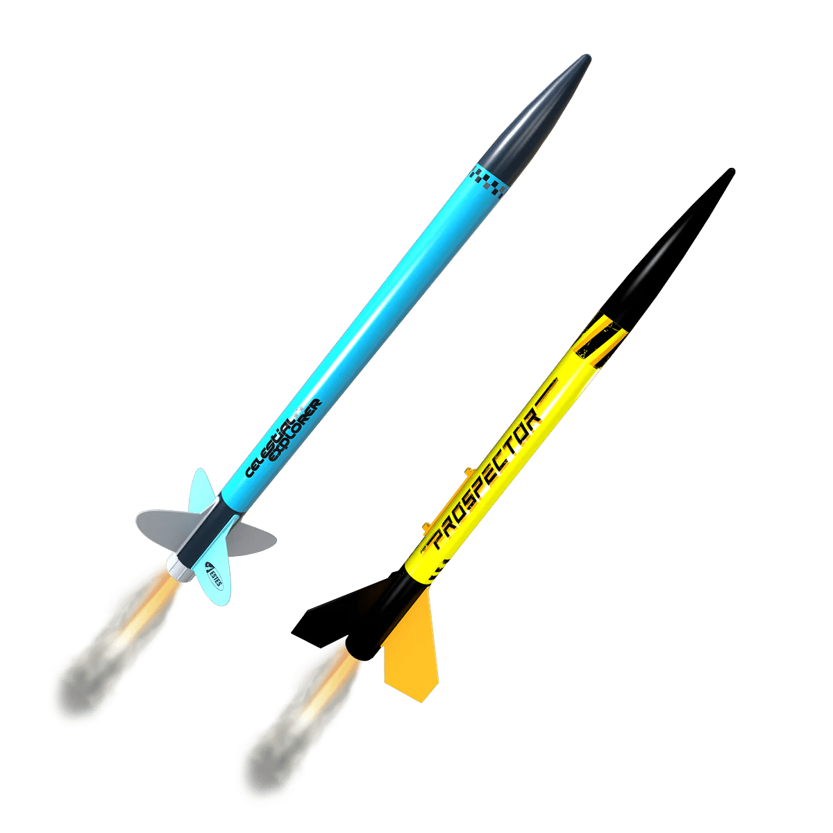 Estes Pathfinder Rocket Launch Pack Set (Ventur A.J & Prospector D23) - BOBBYRC
