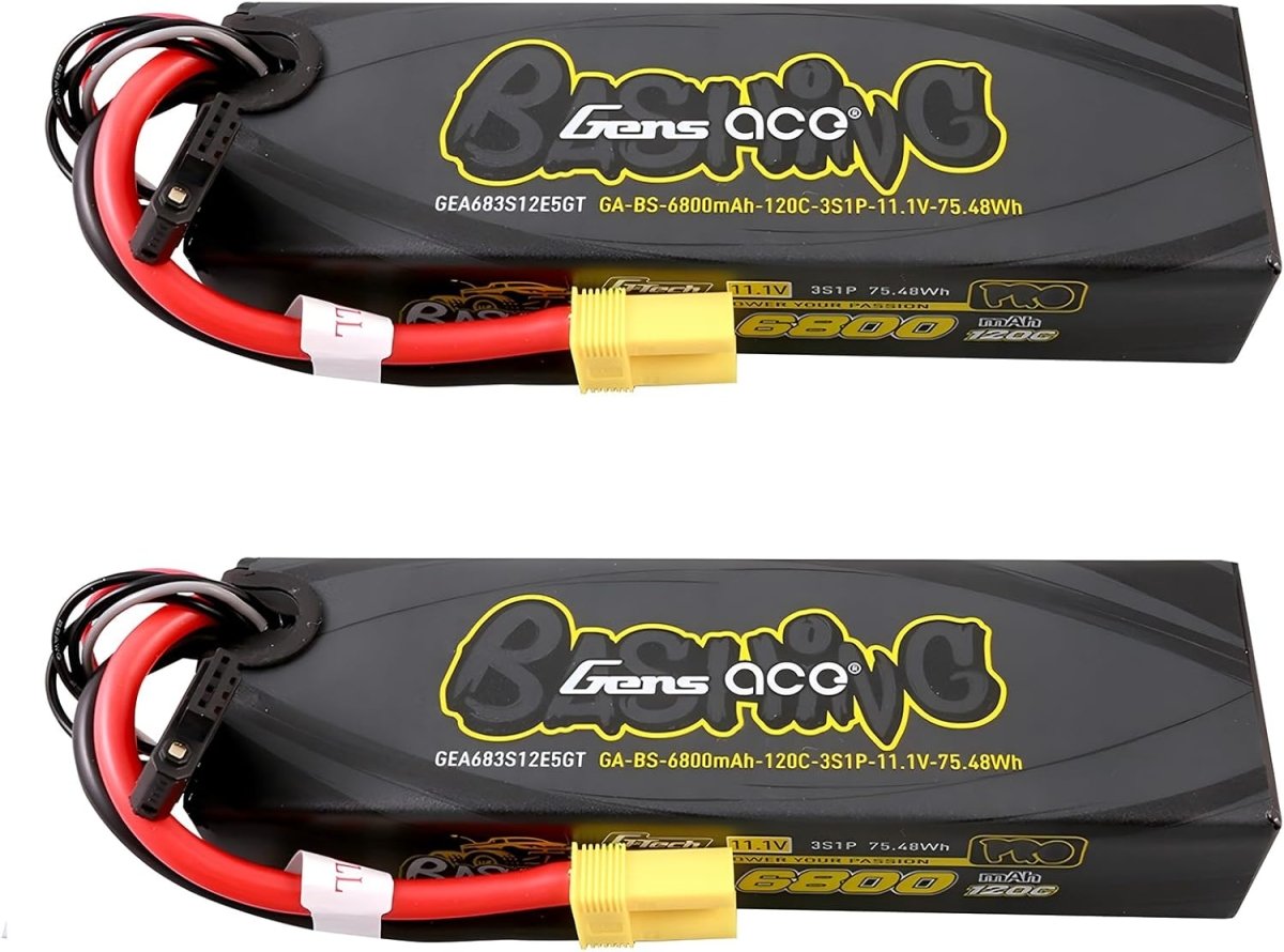 Gens Ace G - Tech Smart 3S Bashing Series Hardcase LiPo Battery 120C (11.1V/6800mAh) w/EC5 Connector - BOBBYRC