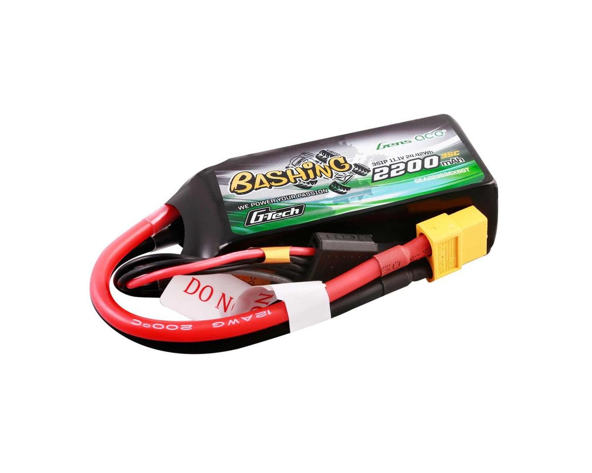 Gens Ace G - Tech Smart 3S Lipo Battery 35C (11.1V/2200mAh) w/XT60 - BOBBYRC