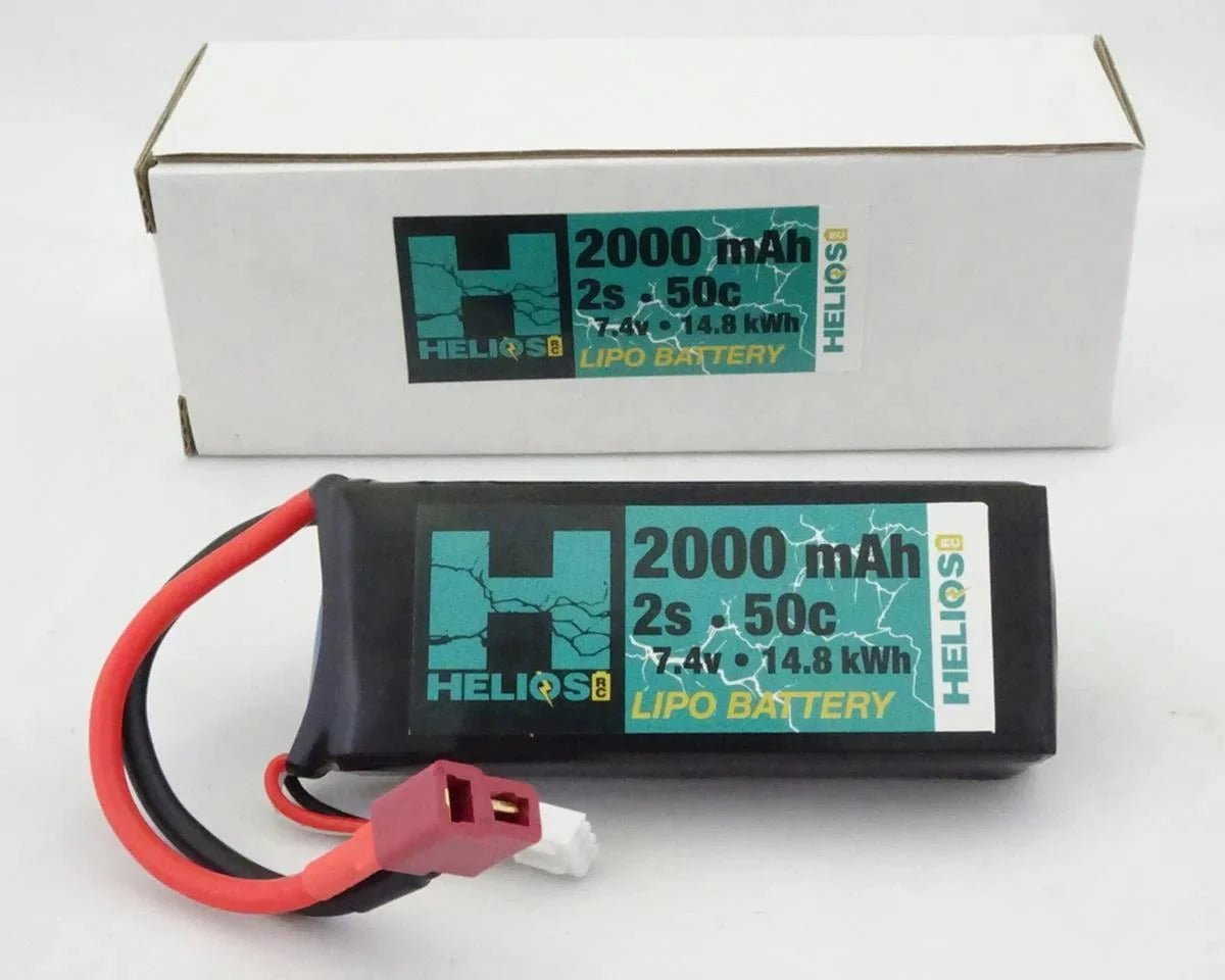 Helios RC 2S 50C LiPo Battery w/Deans Connector (7.4V/2000mAh) - BOBBYRC