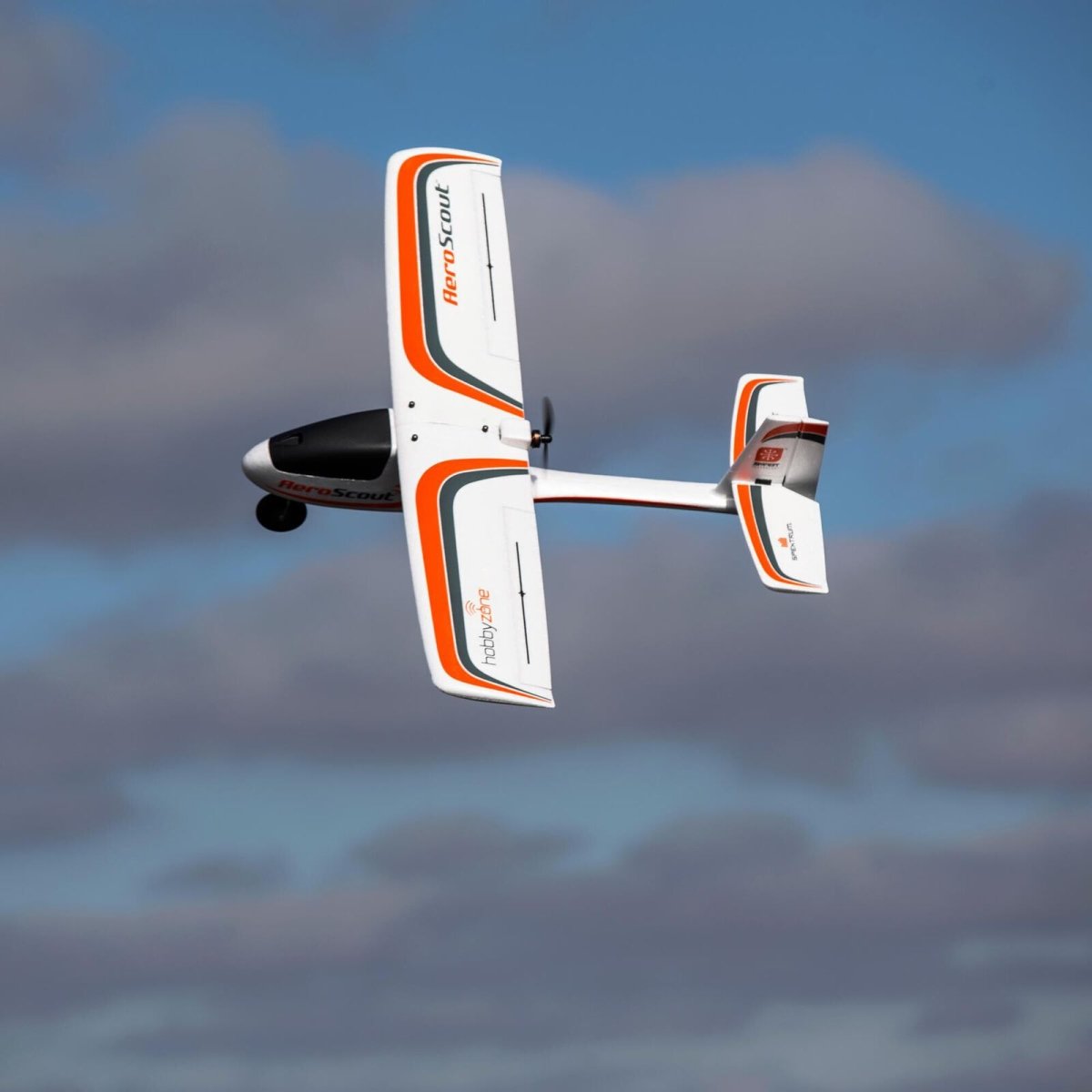 HobbyZone AeroScout S 2 1.1m RTF Trainer Electric Airplane (1095mm) w/SAFE & DXS Transmitter - BOBBYRC