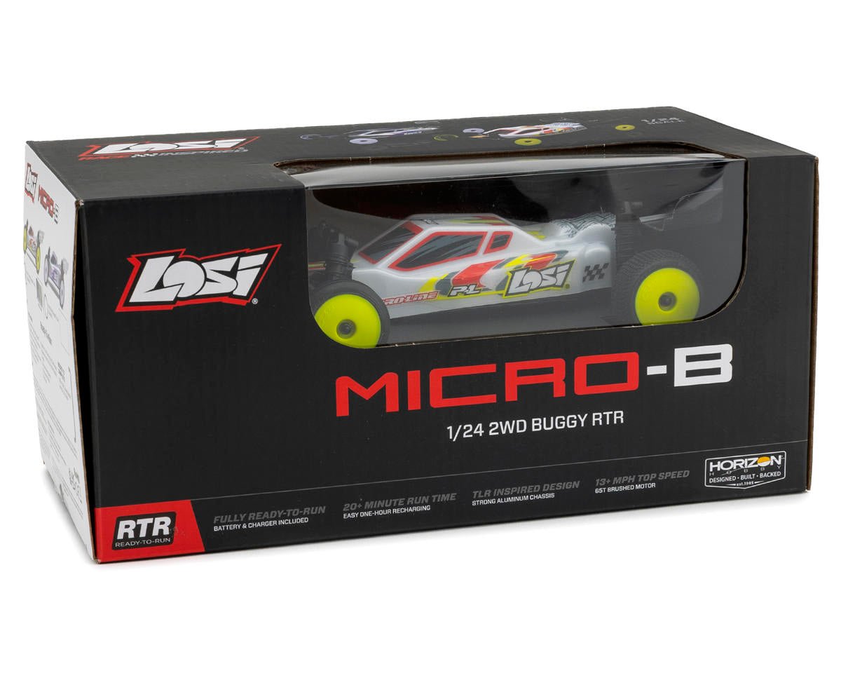 Losi Micro - B 1/24 RTR 2WD Buggy w/2.4GHz Radio, Battery & Charger - BOBBYRC