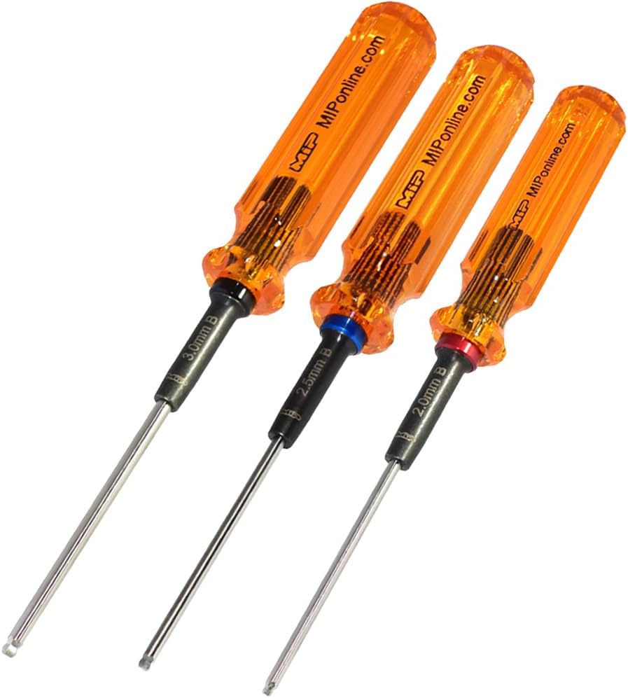 MIP Gen 2 Metric Ball End Hex Driver Wrench Set (2.0, 2.5 & 3.0mm) - BOBBYRC