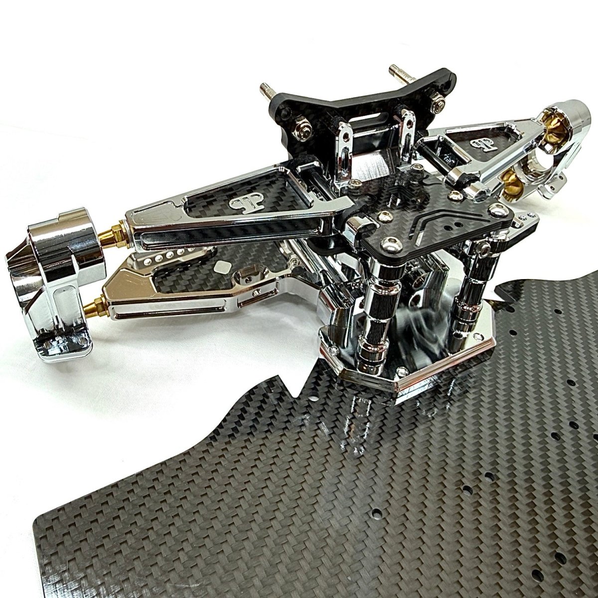 Perfect Pass MATTE 7075 Aluminum Reinforced Carbon Fiber GT Chassis For 1/7 Arrma - BOBBYRC