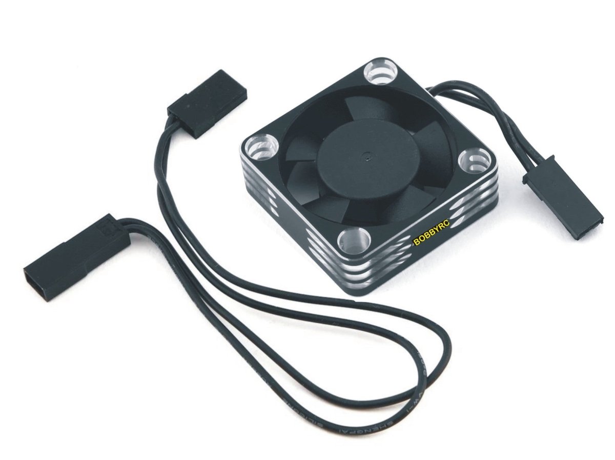 ProTek RC 30x30x10mm Aluminum High Speed HV Cooling Fan (Silver/Black) - BOBBYRC