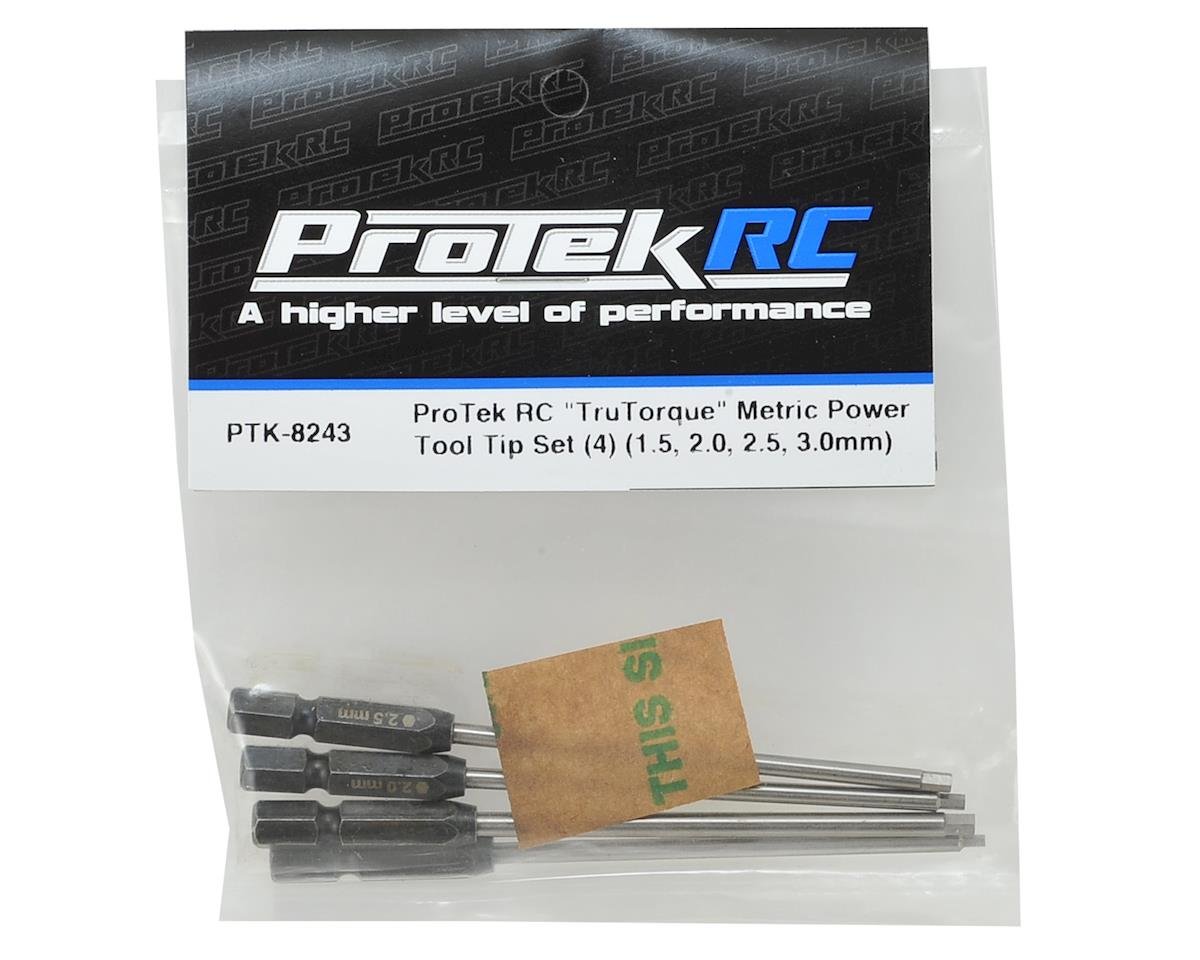 ProTek RC "TruTorque" Metric 1/4" Power Drill Tip Set (4) (1.5, 2.0, 2.5, 3.0mm) - BOBBYRC