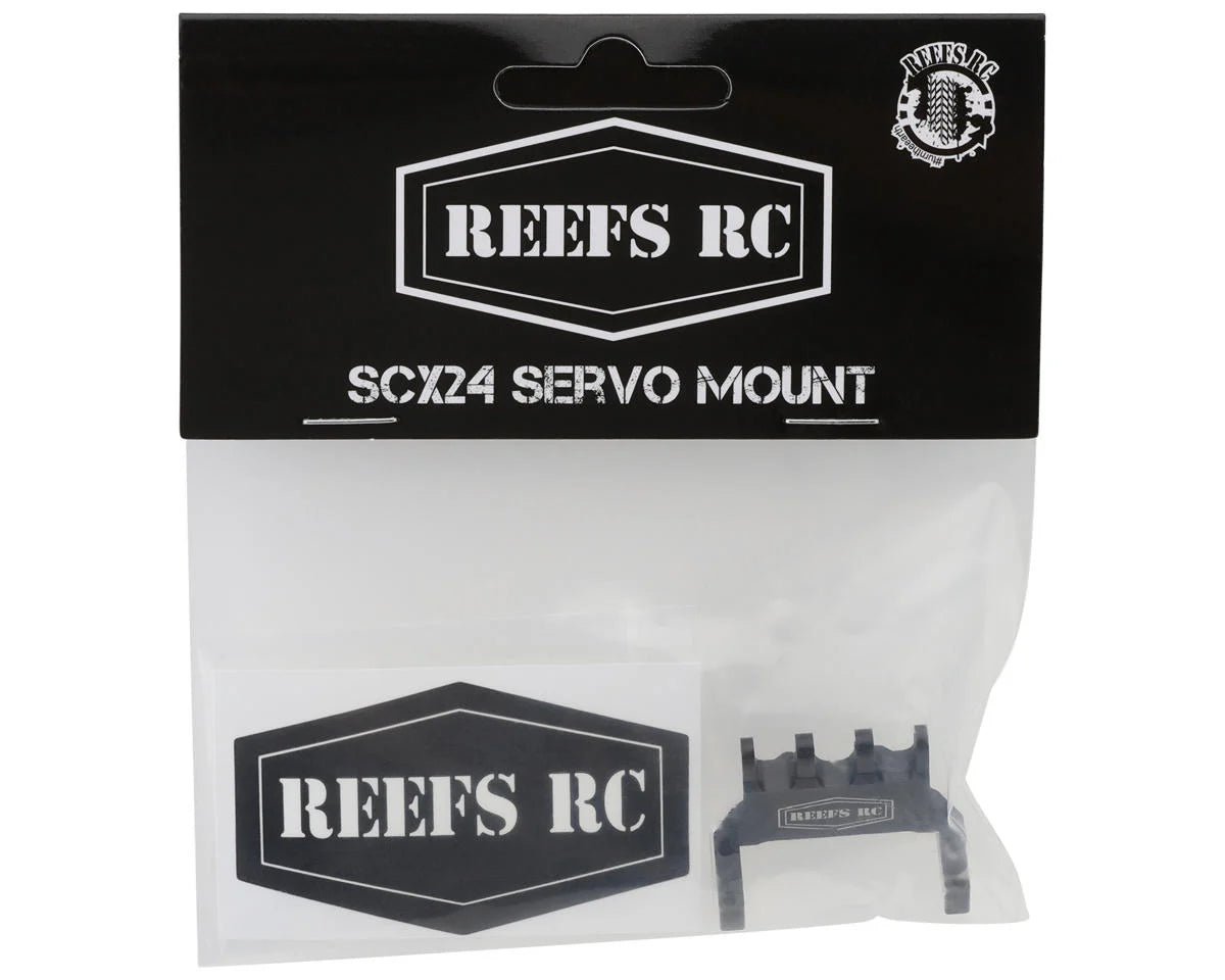 Reefs RC Axial SCX24 Aluminum Servo Mount (Black) (99Micro & 179Micro) - BOBBYRC