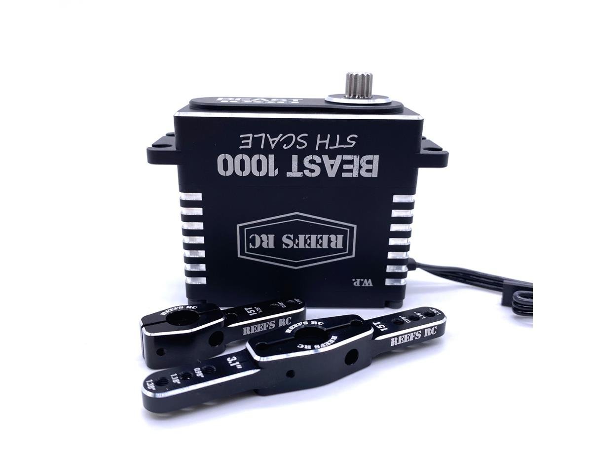 Reefs RC Beast 1000 Waterproof Digital 1/5 Scale Brushless Servo (High Voltage) - BOBBYRC