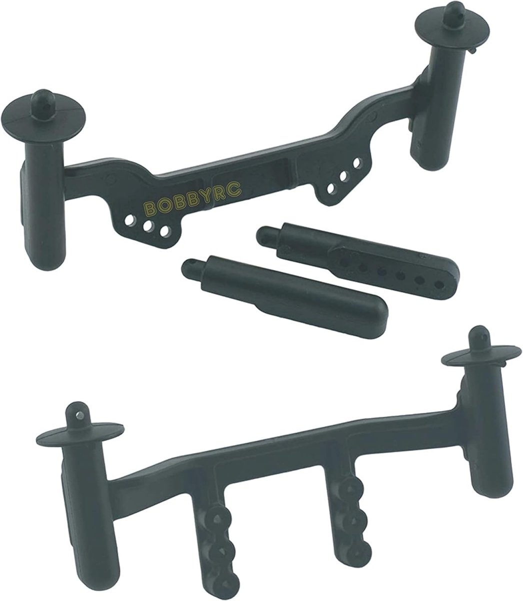RPM Black Front & Rear Adjustable Body Mount Set For Slash 2wd Nitro Slash - BOBBYRC