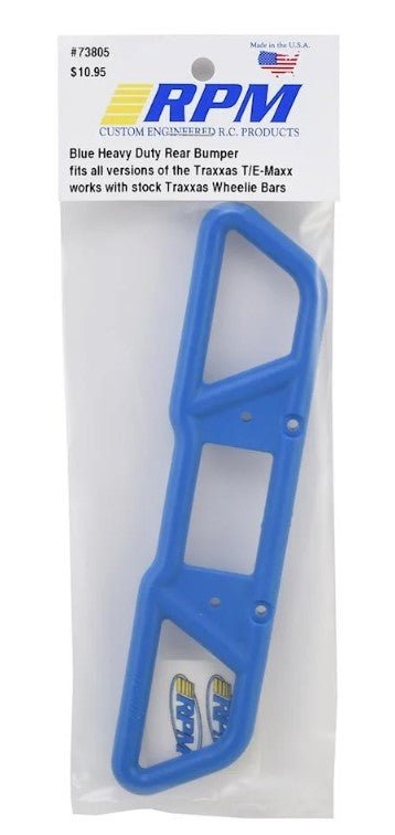 RPM Rear Bumper Blue For Traxxas T - maxx .15 2.5 3.3 / E - maxx - BOBBYRC
