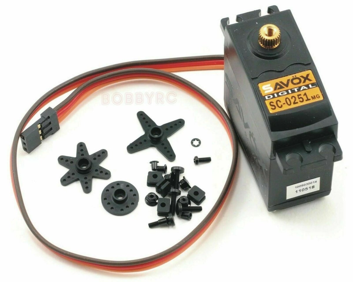 Savox SC - 0251MG Plus High - Torque Digital Metal Gear Truck & Airplane Servo - BOBBYRC