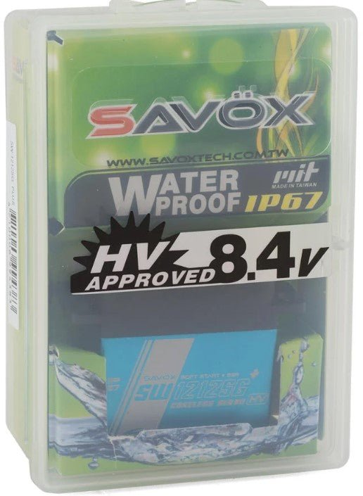 Savox SW - 1212SGP Waterproof Steel Gear Digital Servo (High Voltage) (Tall) - BOBBYRC