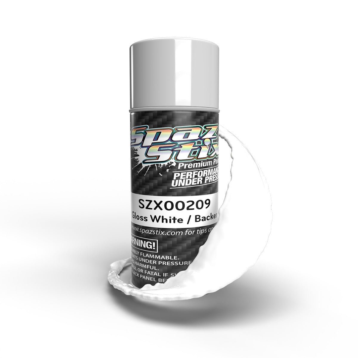 Spaz Stix "Solid White" Glow Backer Spray Paint (3.5oz) - BOBBYRC