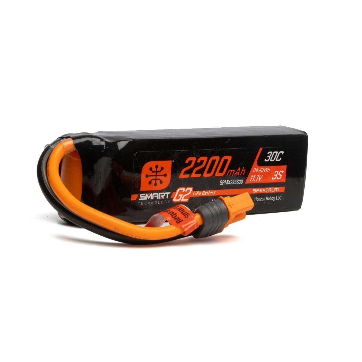 Spektrum RC 3S Smart G2 LiPo 30C Battery Pack (11.1V/2200mAh) w/IC3 Connector - BOBBYRC