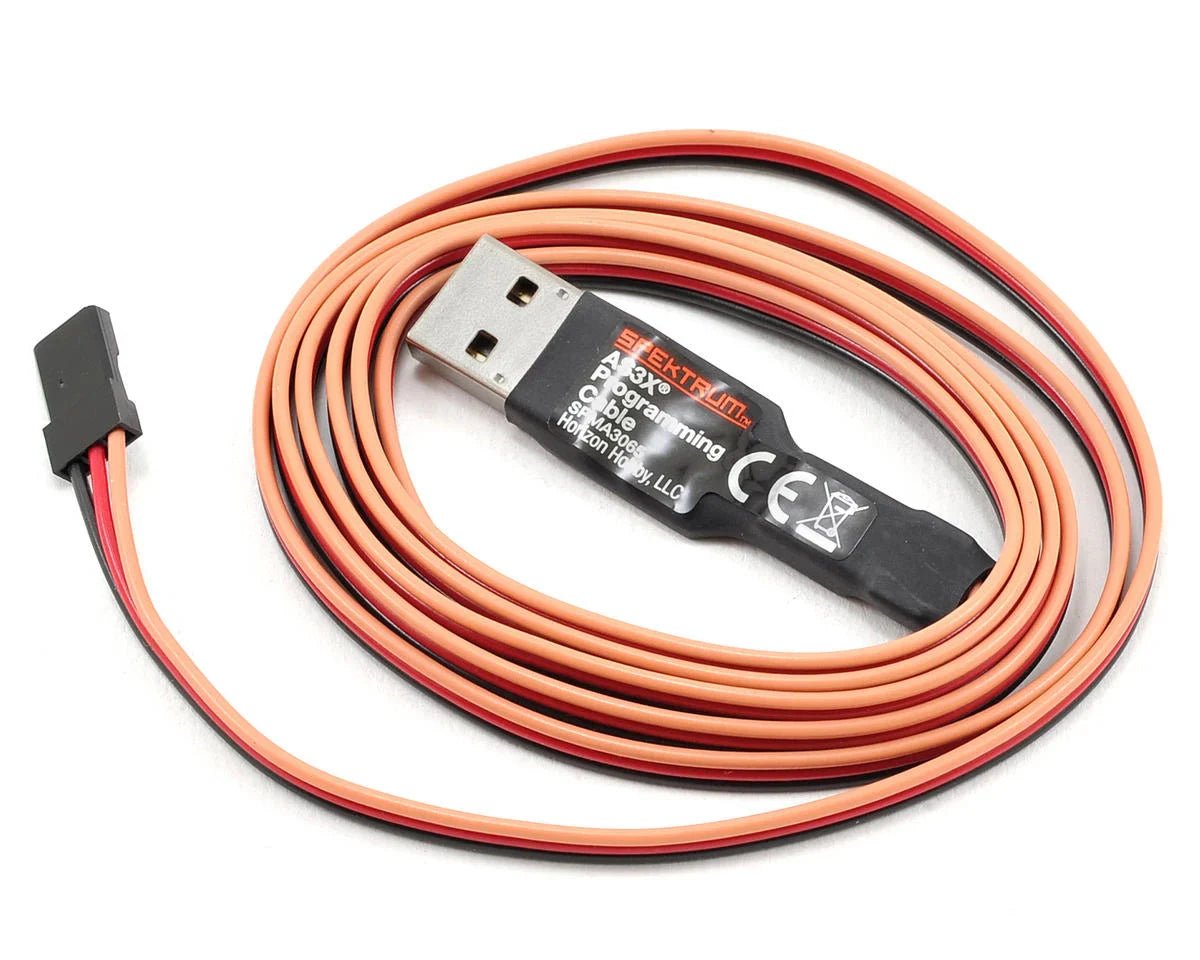 Spektrum RC AS3X Programming Cable w/USB Interface - BOBBYRC