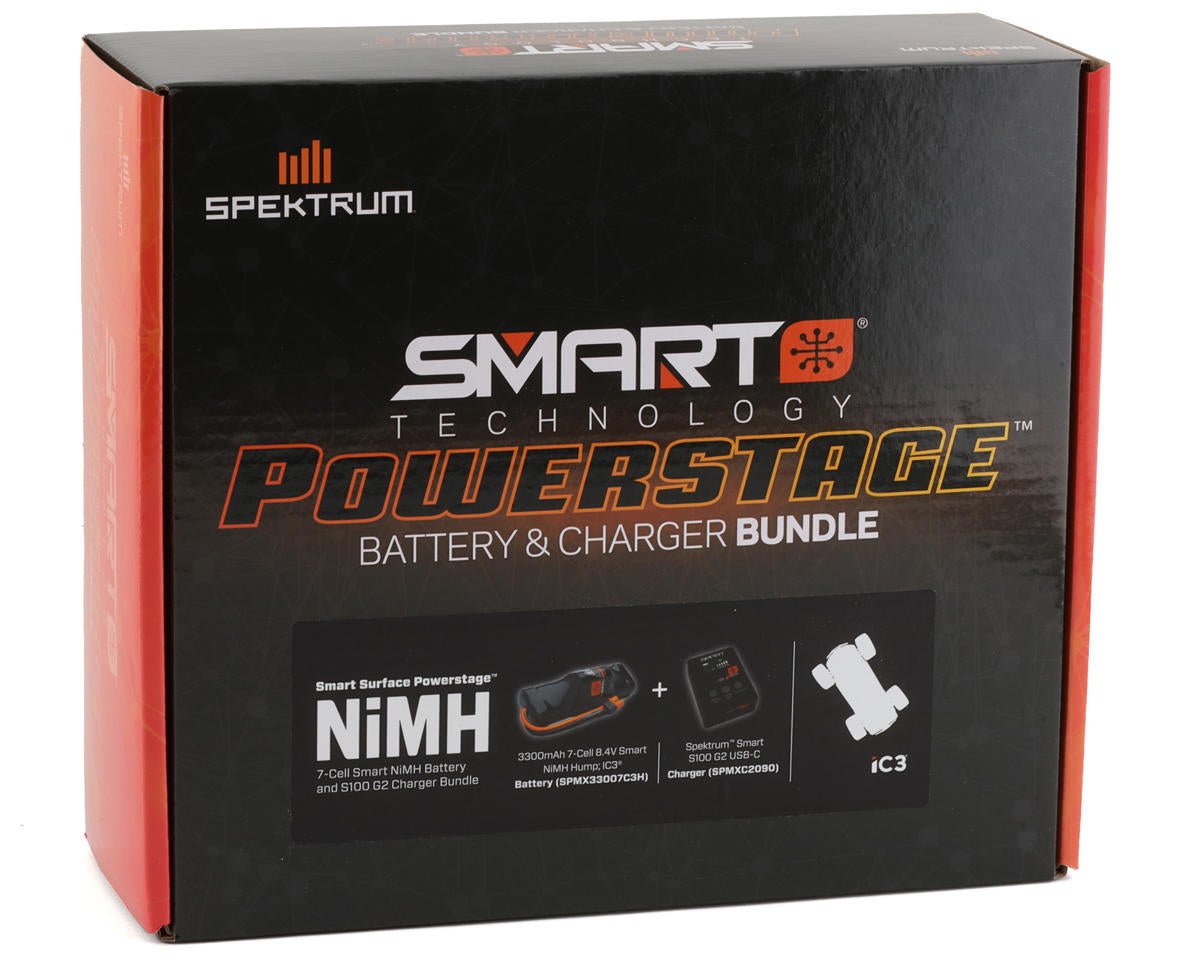 Spektrum RC Smart PowerStage Bundle w/Smart NiMh Battery (3300mAh) - BOBBYRC
