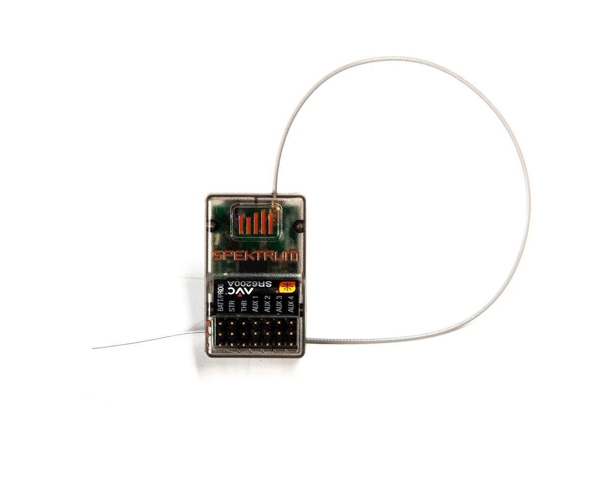 Spektrum RC SR6200A 6 - Channel 2.4GHz DSMR Surface Receiver w/Telemetry & AVC - BOBBYRC