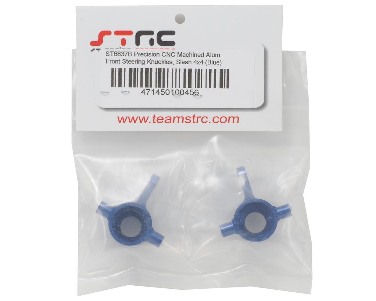 ST Racing Concepts Aluminum Steering Knuckles for Traxxas Slash 4x4 (Blue) - BOBBYRC