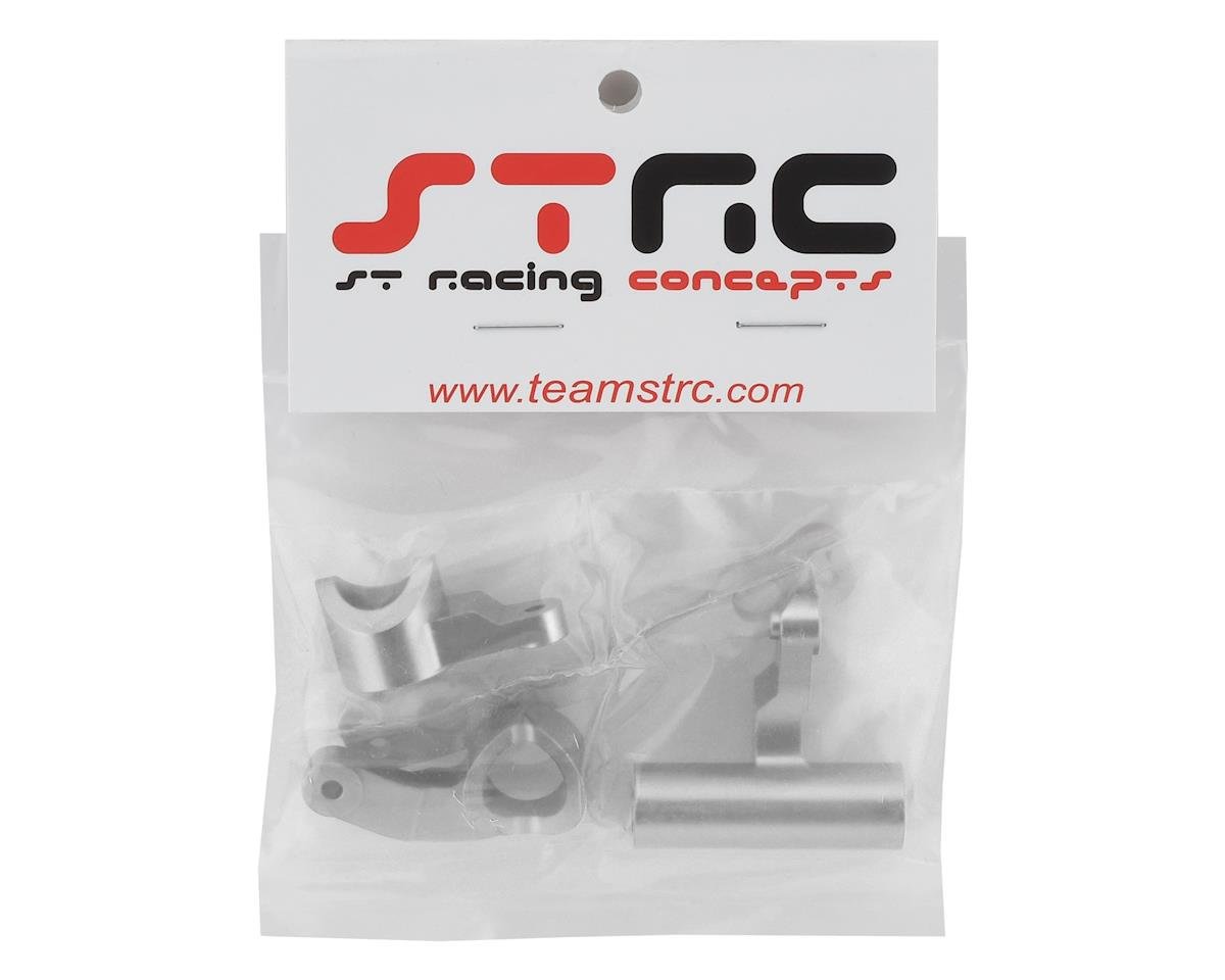 ST Racing Concepts Arrma 6S Aluminum HD Steering Bellcrank Set (Silver) - BOBBYRC
