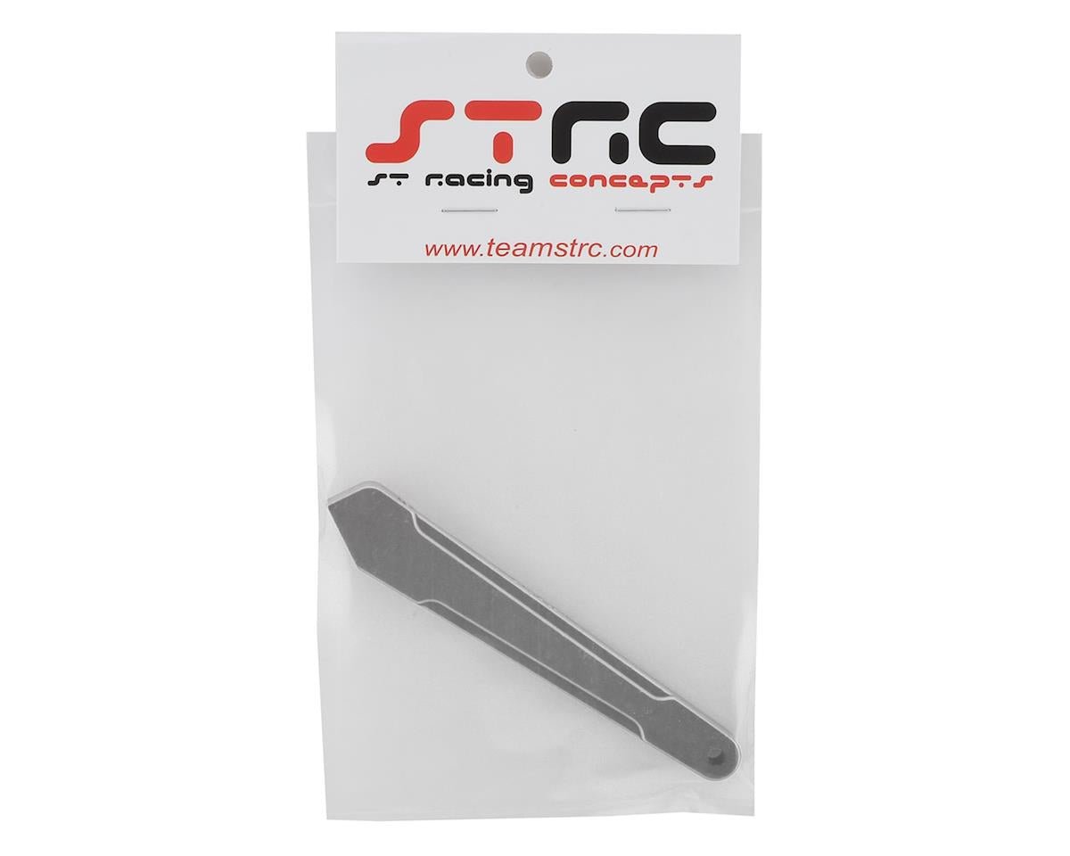ST Racing Concepts Arrma Outcast 6S Aluminum HD Rear Chassis Brace (Silver) - BOBBYRC