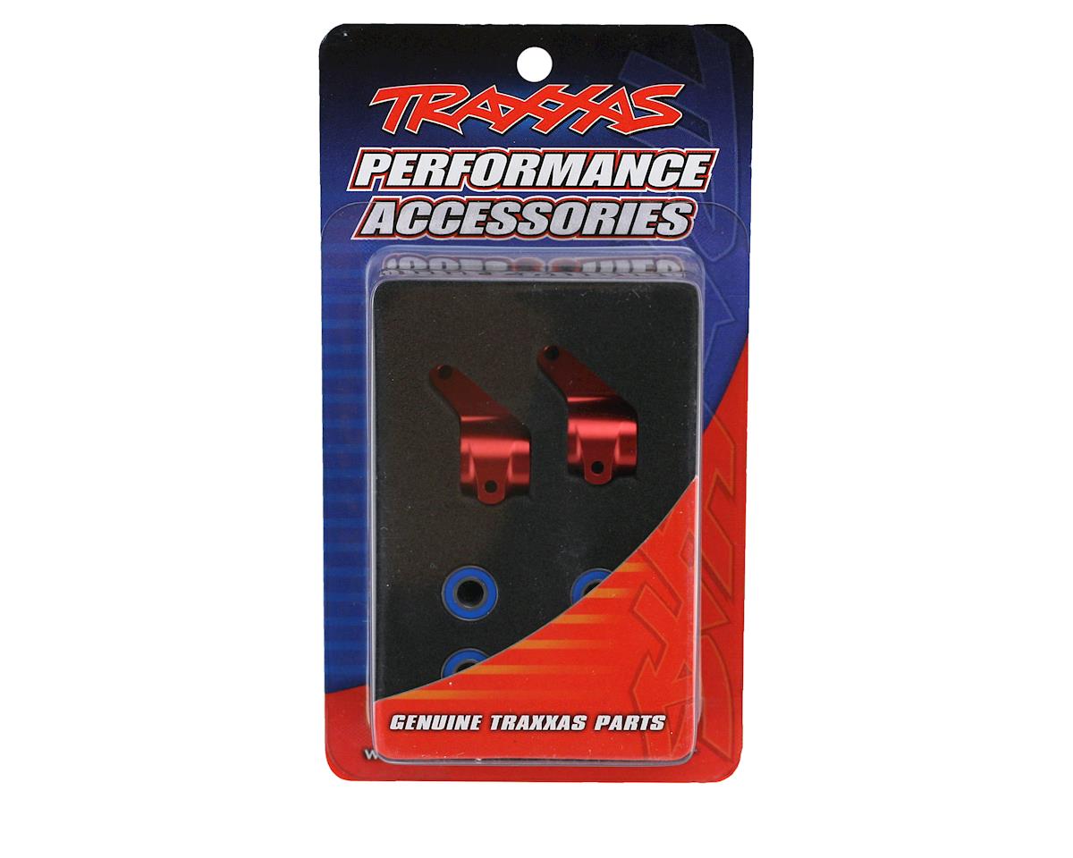 Traxxas (RED) Aluminum Front Steering Blocks Rustler Slash 2WD Stampede Bandit